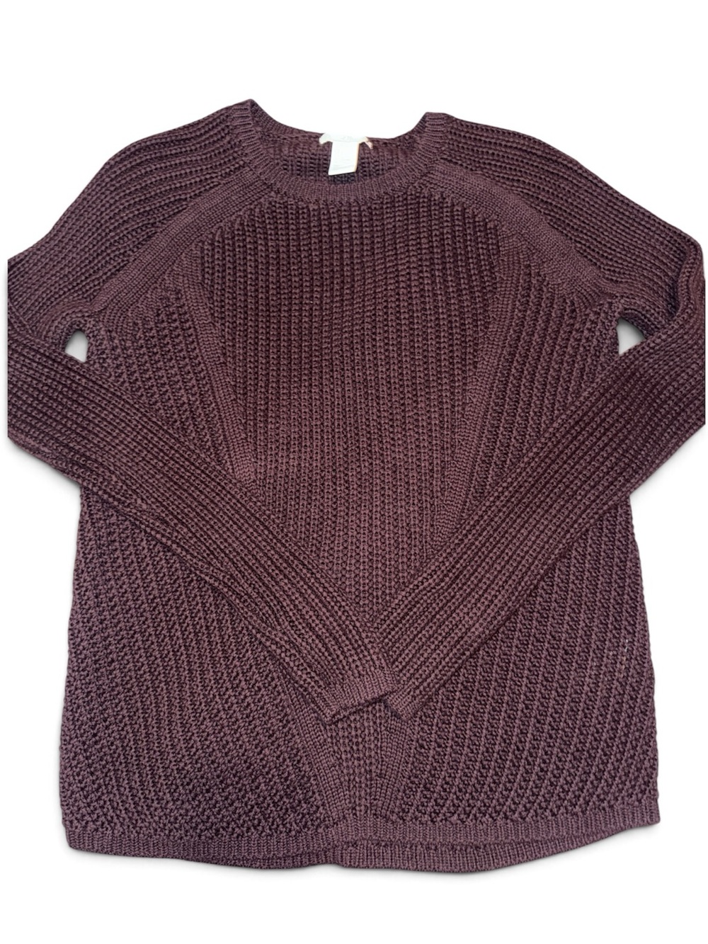 Women’s Knit Crewneck Sweater - Plum